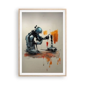 Pôster com moldura de carvalho claro - Já amanhã… - 70x100 cm