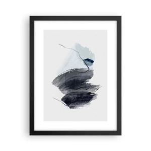 Pôster com moldura preta - Intensidade e movimento - 30x40 cm