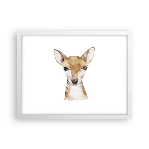 Pôster em moldura branca - A Natureza da Inocência - 40x30 cm