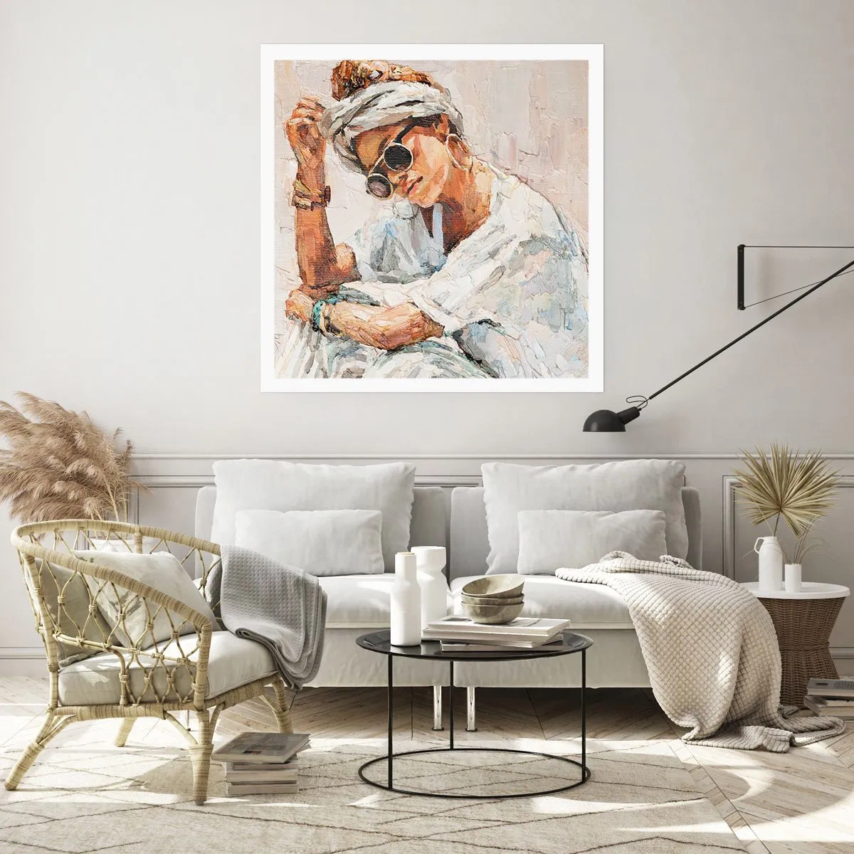 Pôster - Retrato em pleno sol - 40x40 cm