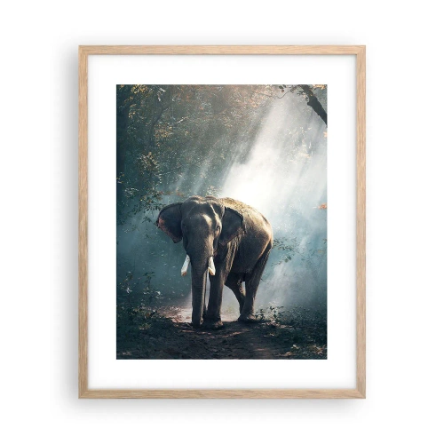 Pôster com moldura de carvalho claro - Um passeio descontraído - 40x50 cm