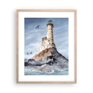 Pôster com moldura de carvalho claro - Invencível - 40x50 cm