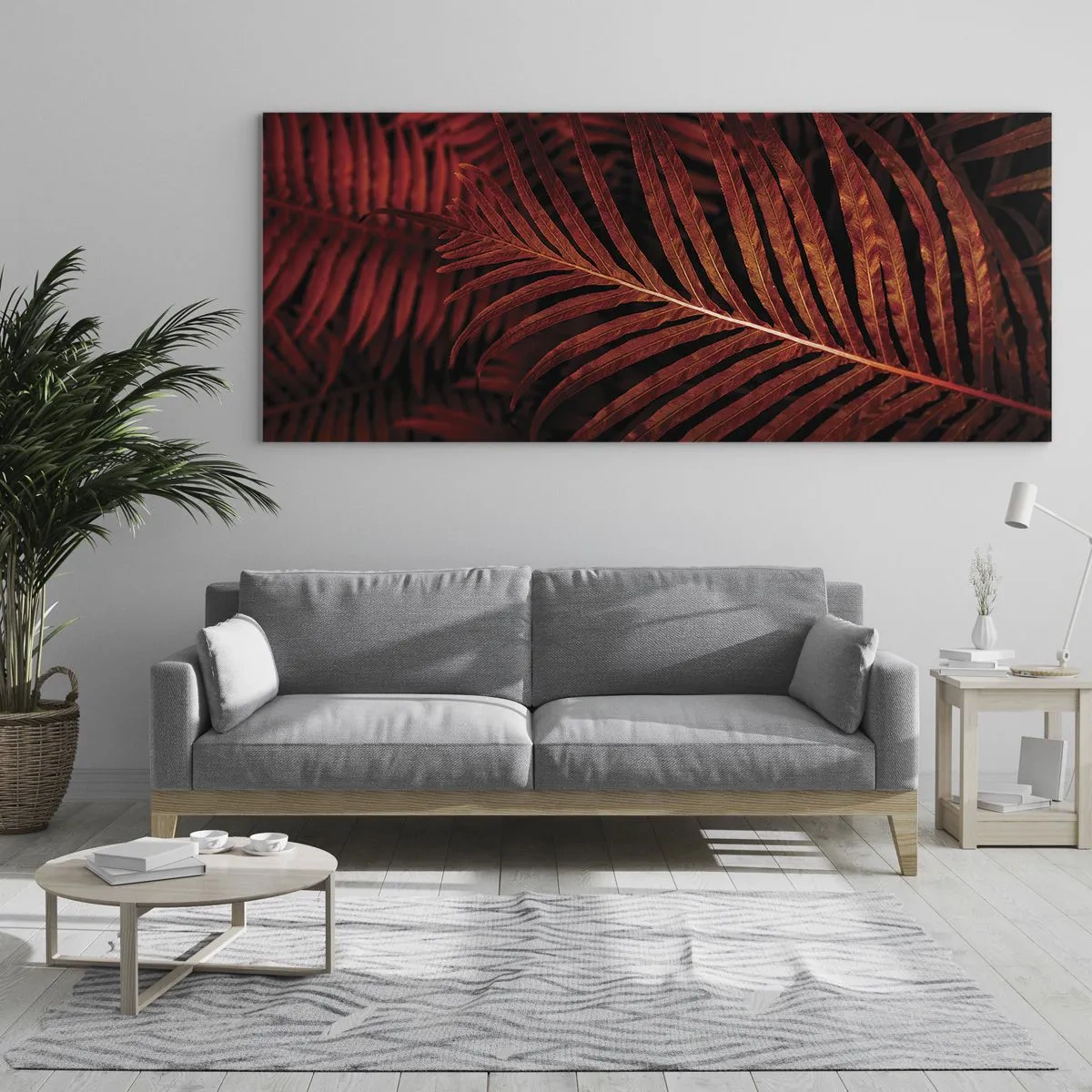 Quadro em vidro - O calor da vida - 140x50 cm