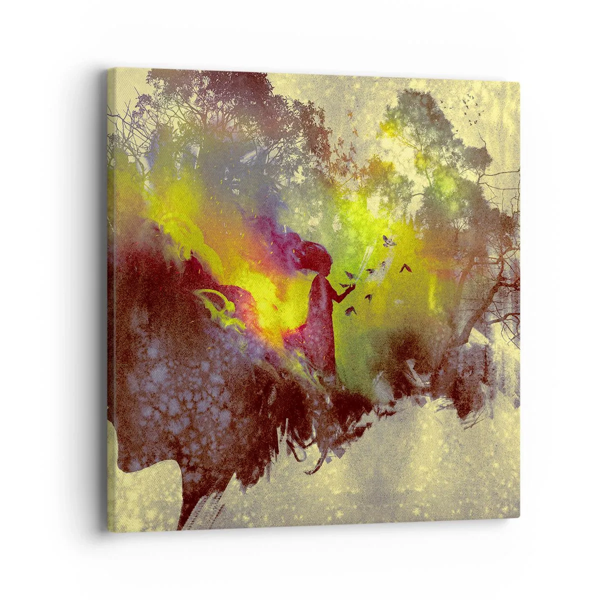 Quadro em tela - Mãe Natureza - 40x40 cm