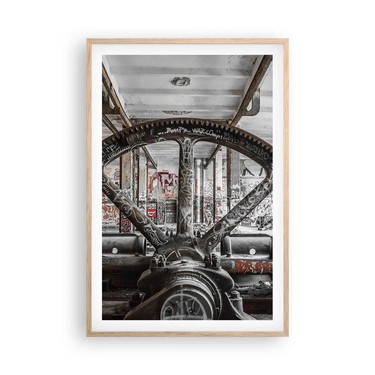 Pôster com moldura de carvalho claro - A vida secreta da fábrica - 61x91 cm