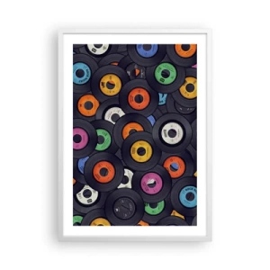 Pôster em moldura branca - Cores dos clássicos - 50x70 cm