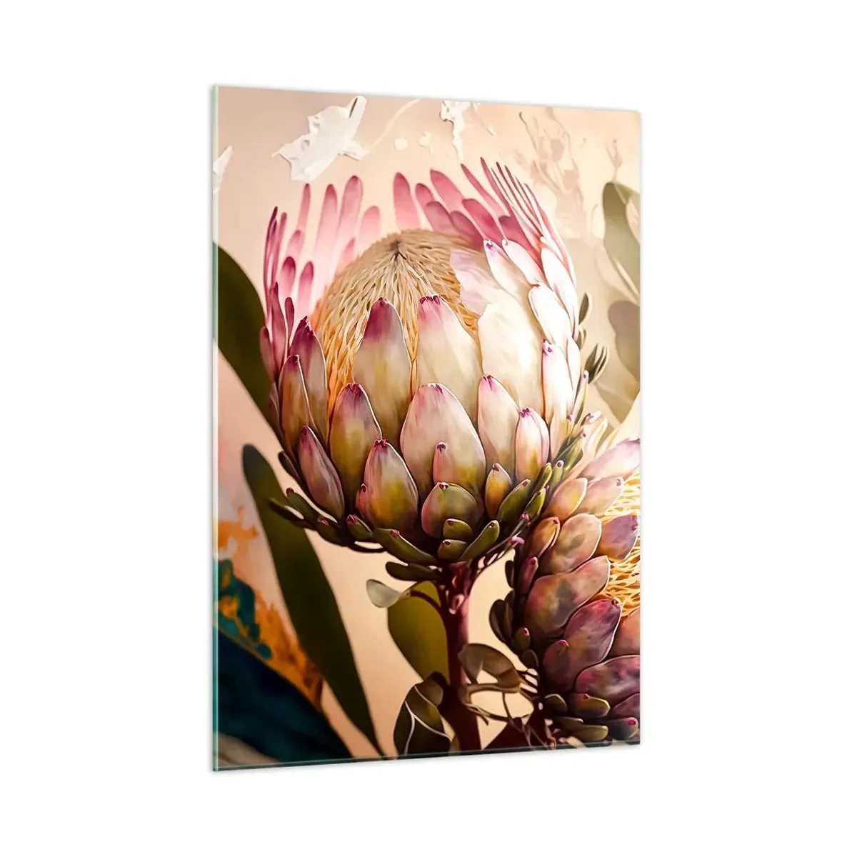 Quadro em vidro - Abraçado com ternura - 50x70 cm
