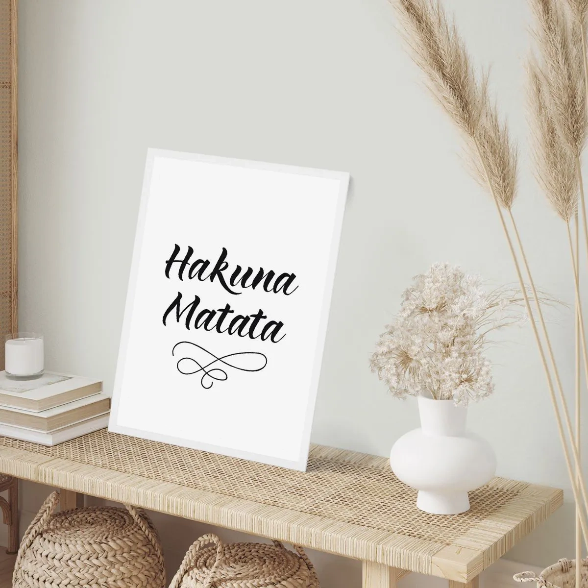 Pôster em moldura branca - O melhor conselho - 70x100 cm