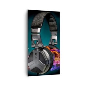 Quadro em tela - No fogo da música - 65x120 cm