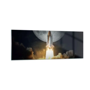 Quadro em vidro - O início de uma aventura sobrenatural - 140x50 cm