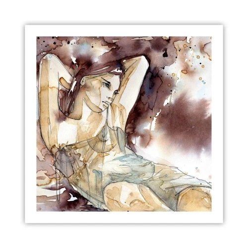 Pôster - Em lilás - 60x60 cm