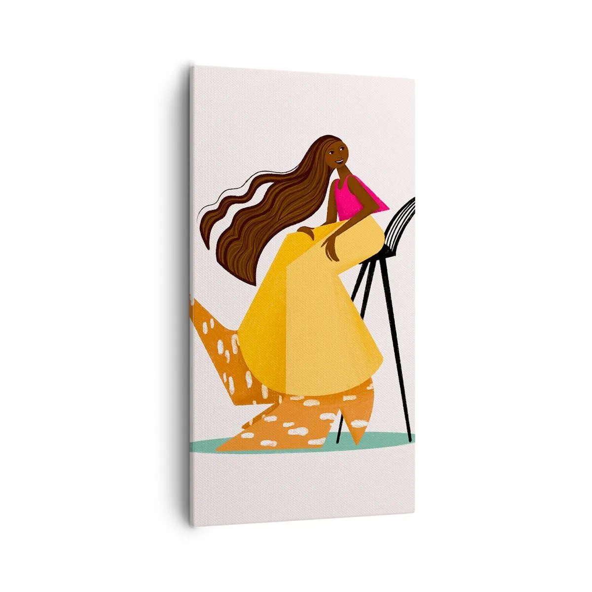 Quadro em tela - Moda também é divertida - 55x100 cm