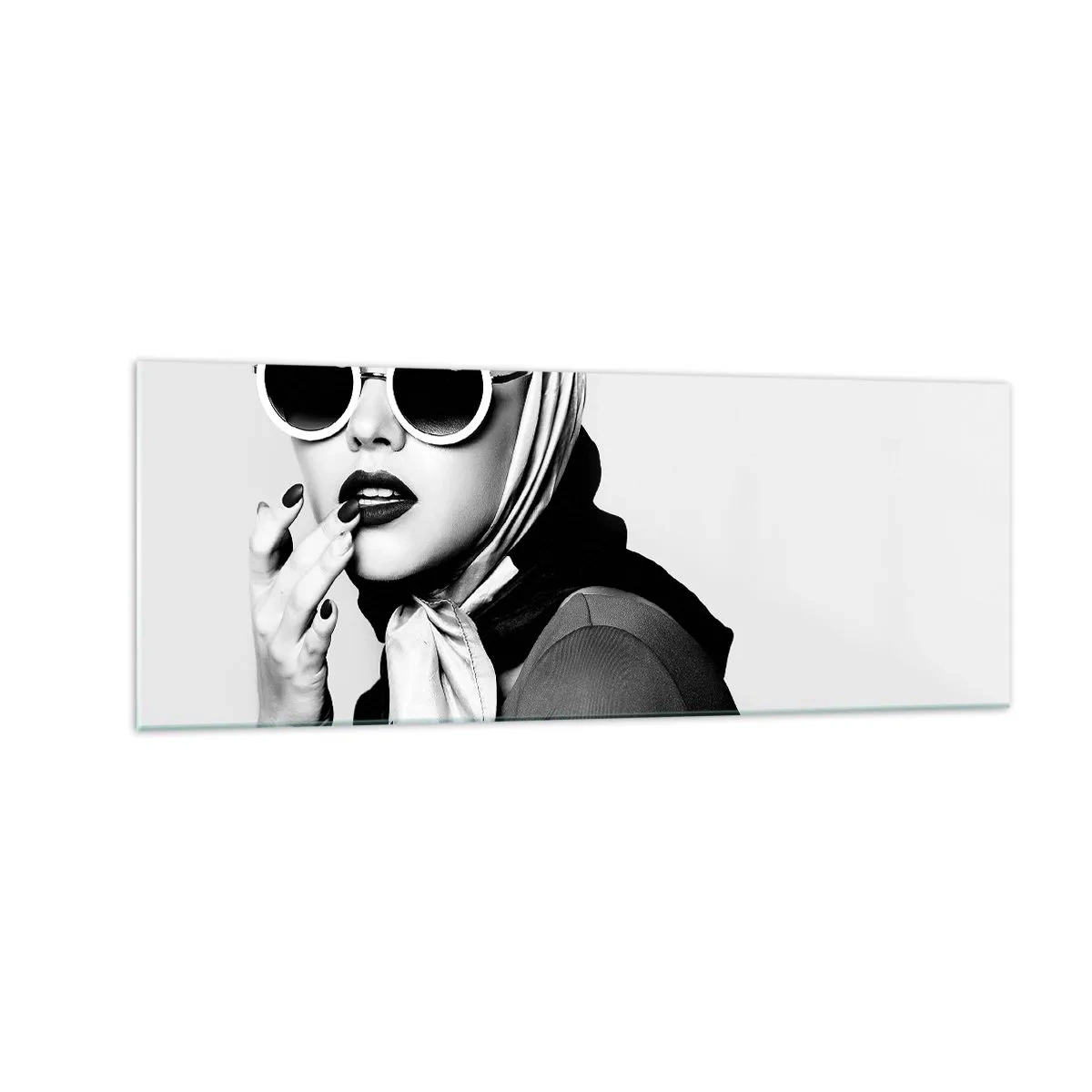 Quadro em vidro - Saudações dos anos 60 - 140x50 cm