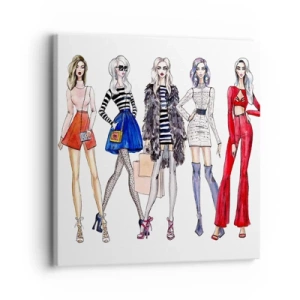 Quadro em tela - Every week Fashion Week - 30x30 cm