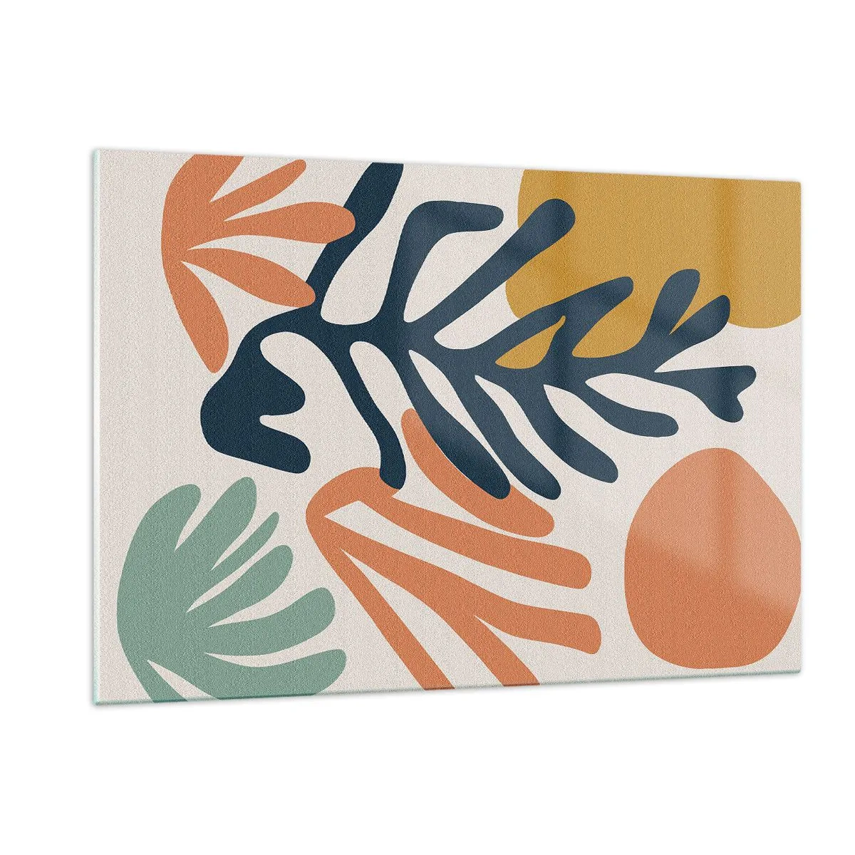 Quadro em vidro - Mares de coral - 120x80 cm