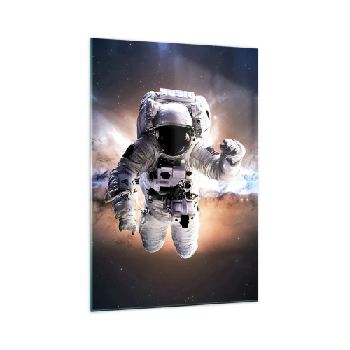 Quadro em vidro - Saudações do espaço - 70x100 cm