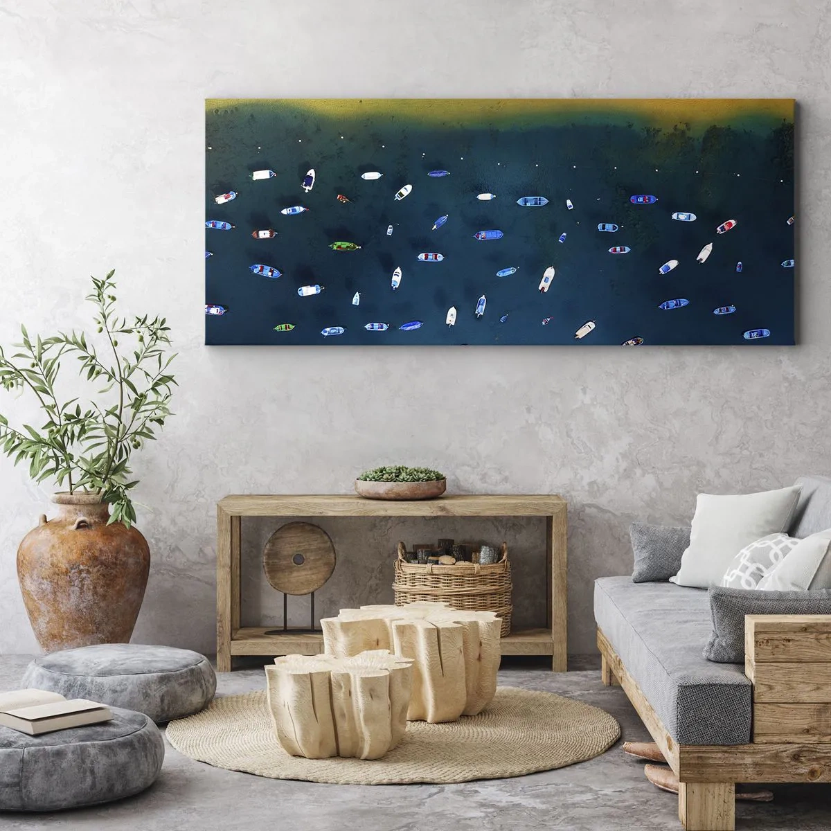 Quadro em tela - Jogo de férias - 100x40 cm