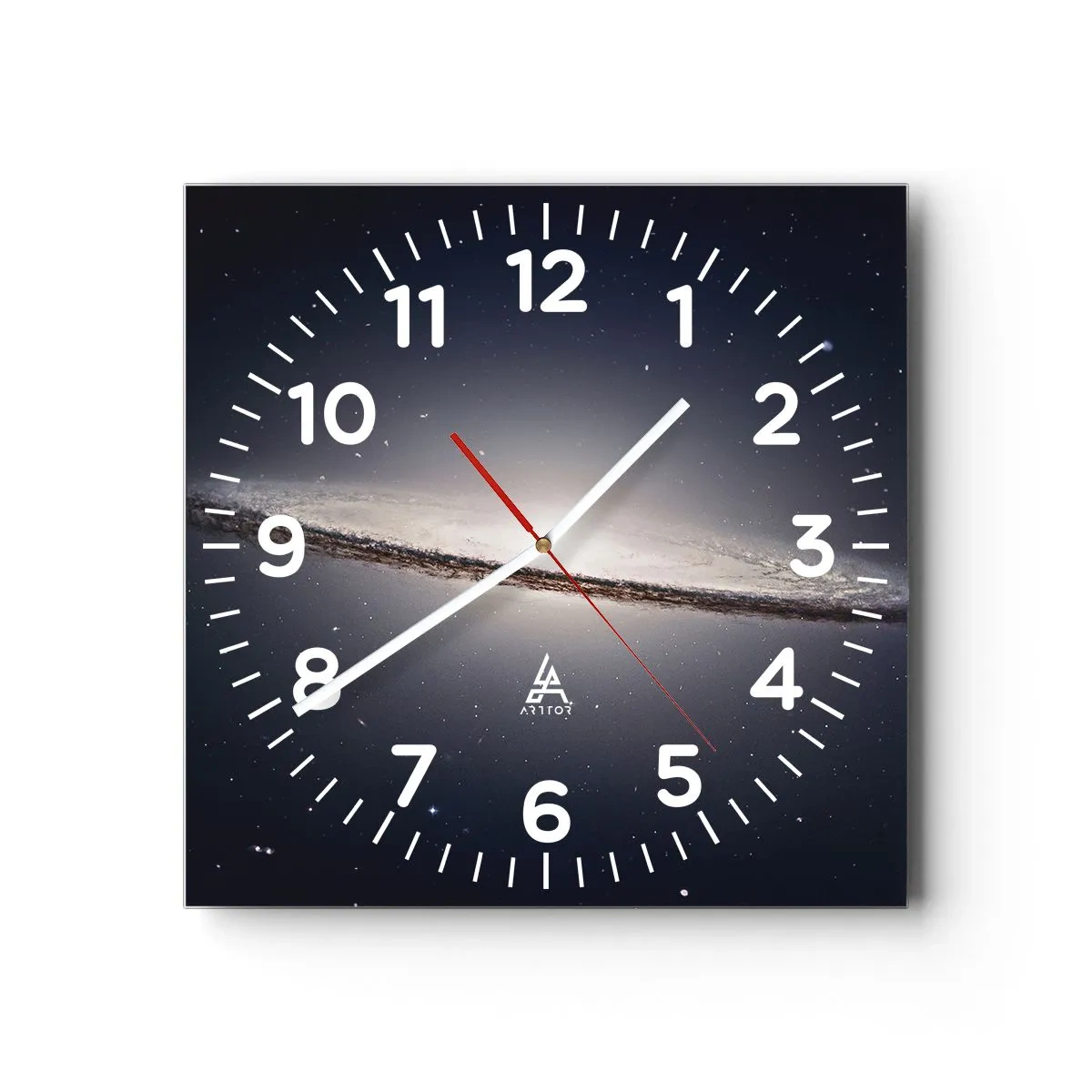 Relógio de parede - Relógio em vidro - Há muito tempo atrás, em uma galáxia muito, muito distante... - 40x40 cm