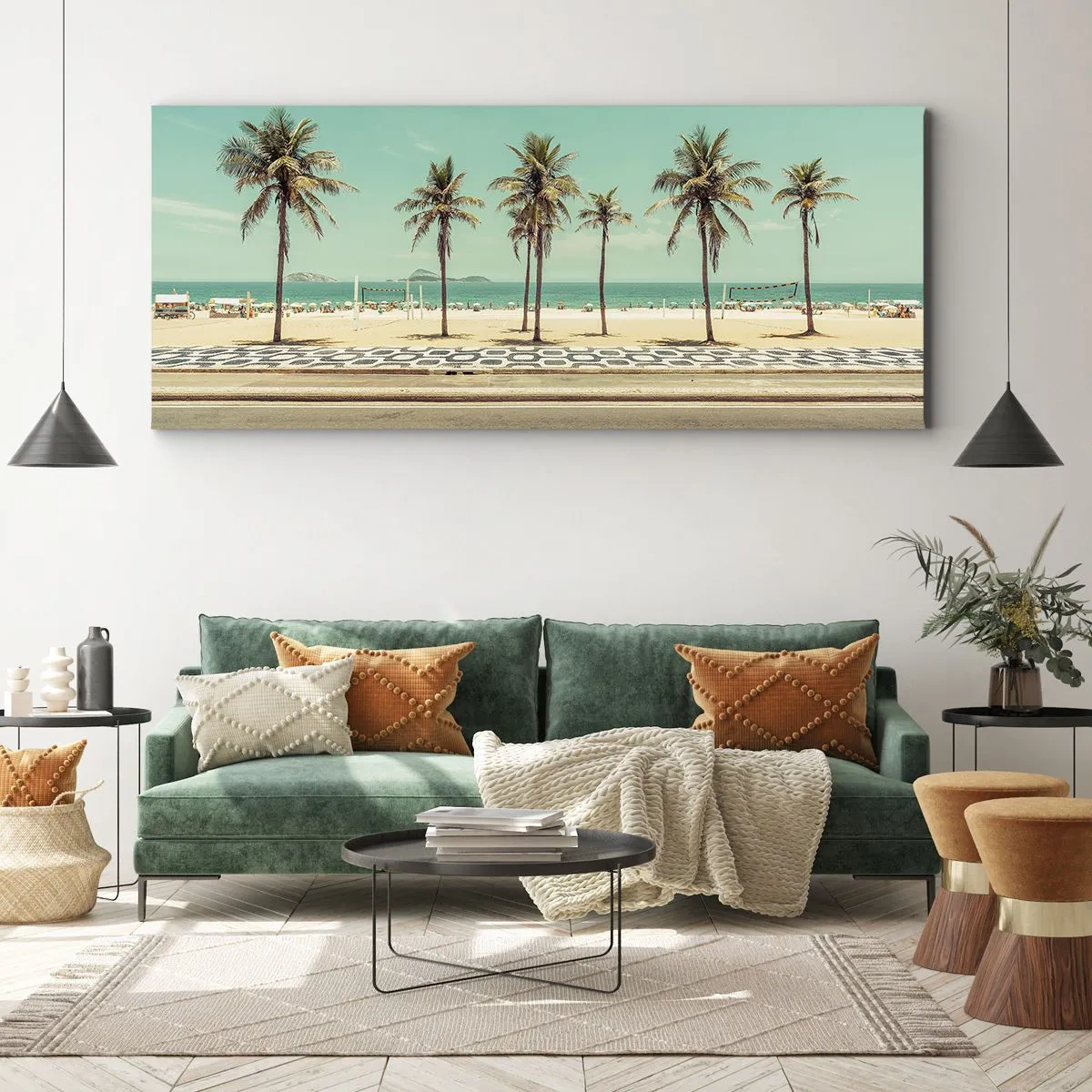 Quadro em tela - Em guarda da praia - 160x50 cm