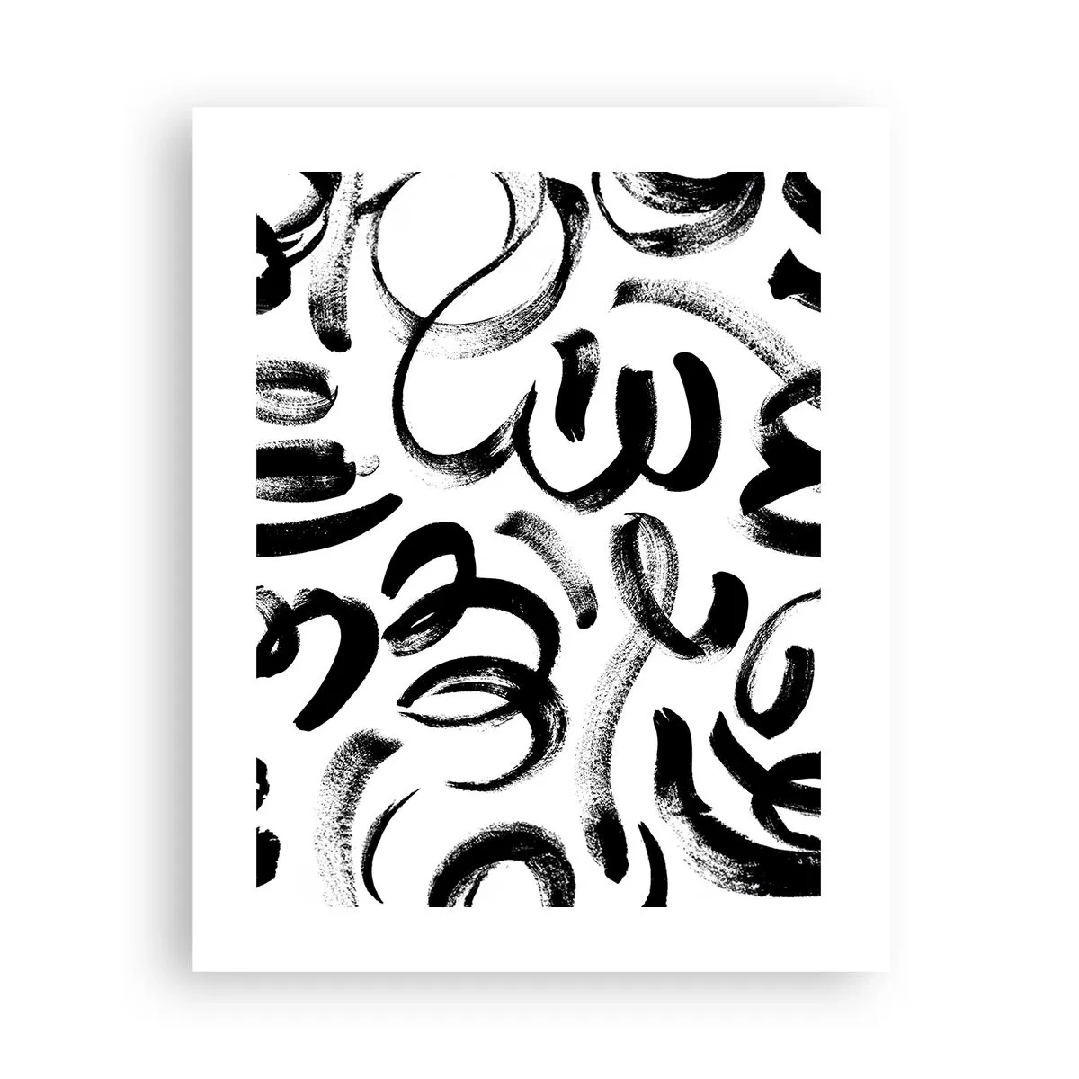 Pôster - Preto sobre branco - 40x50 cm