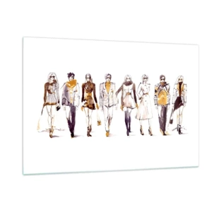Quadro em vidro - Elegância elegante e casual sem esforço - 120x80 cm