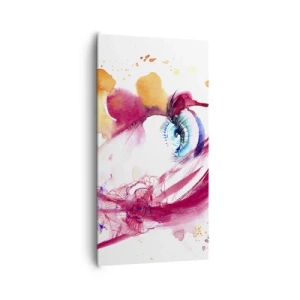 Quadro em tela - Na proximidade, o mundo floresce - 65x120 cm