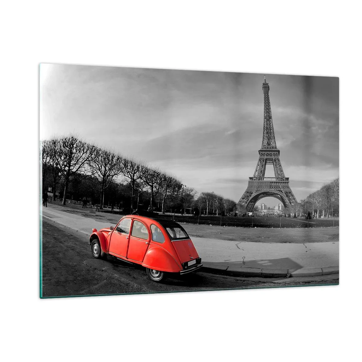 Quadro em vidro - Mais parisiense do que Paris - 120x80 cm