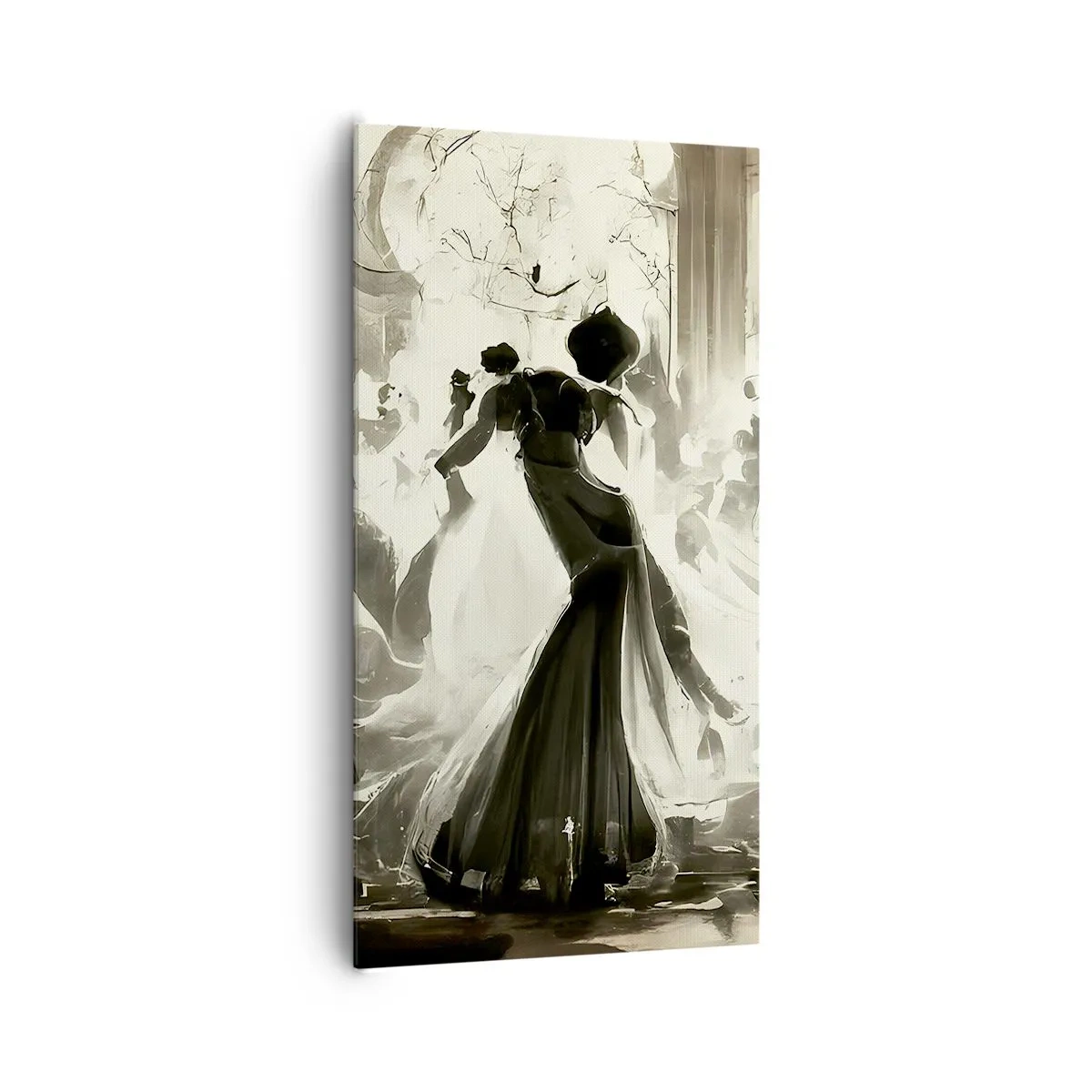 Quadro em tela - O grande baile de máscaras - 65x120 cm