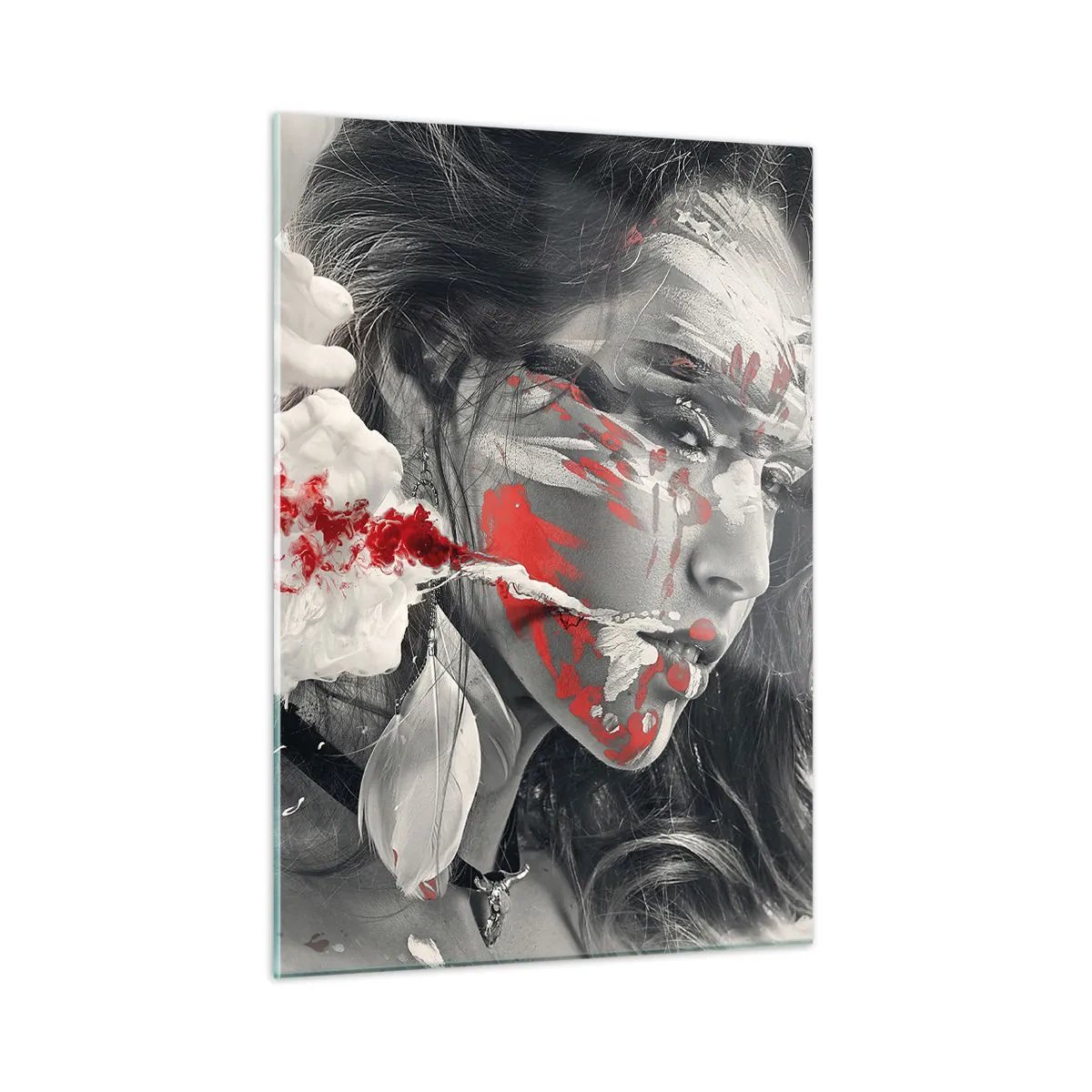 Quadro em vidro - Nos fumos do absurdo - 50x70 cm