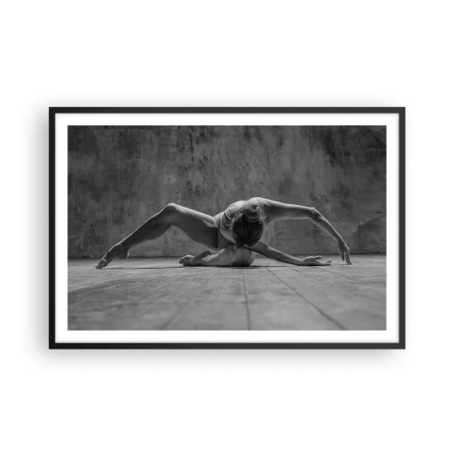 Pôster com moldura preta - Simetria encontrada - 91x61 cm