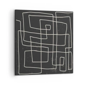 Quadro em tela - Não é tão simples - 50x50 cm