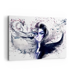 Quadro em tela - Demoníaca e linda - 100x70 cm