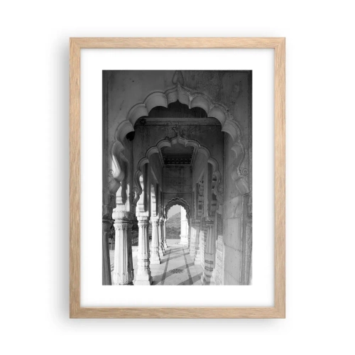 Pôster com moldura de carvalho claro - Contos de fadas orientais acontecem aqui - 30x40 cm