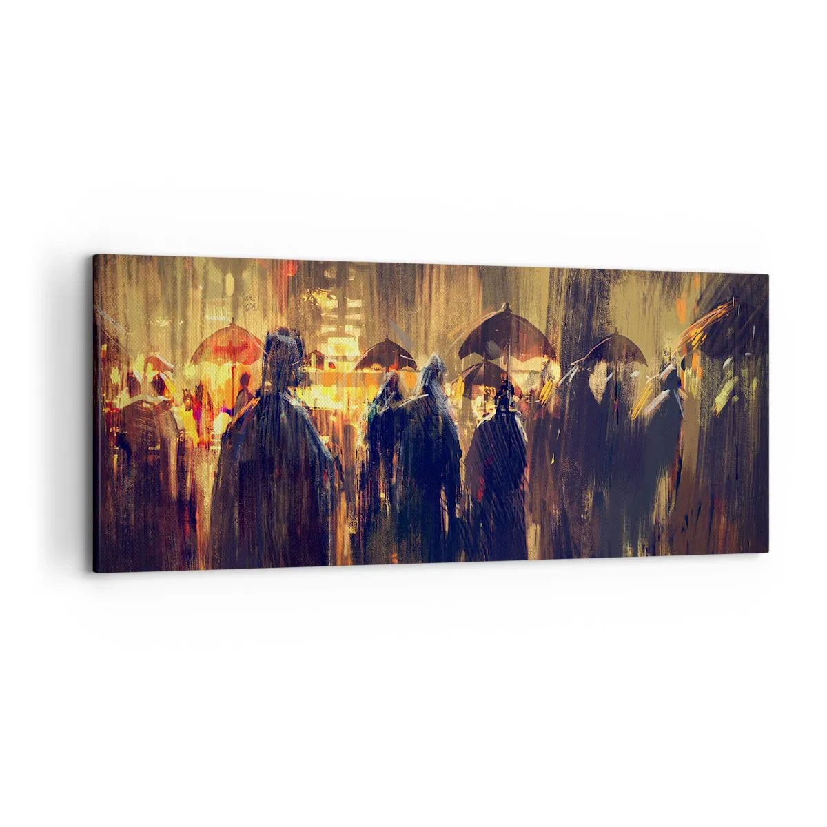 Quadro em tela - Os seguidores da chuva - 120x50 cm