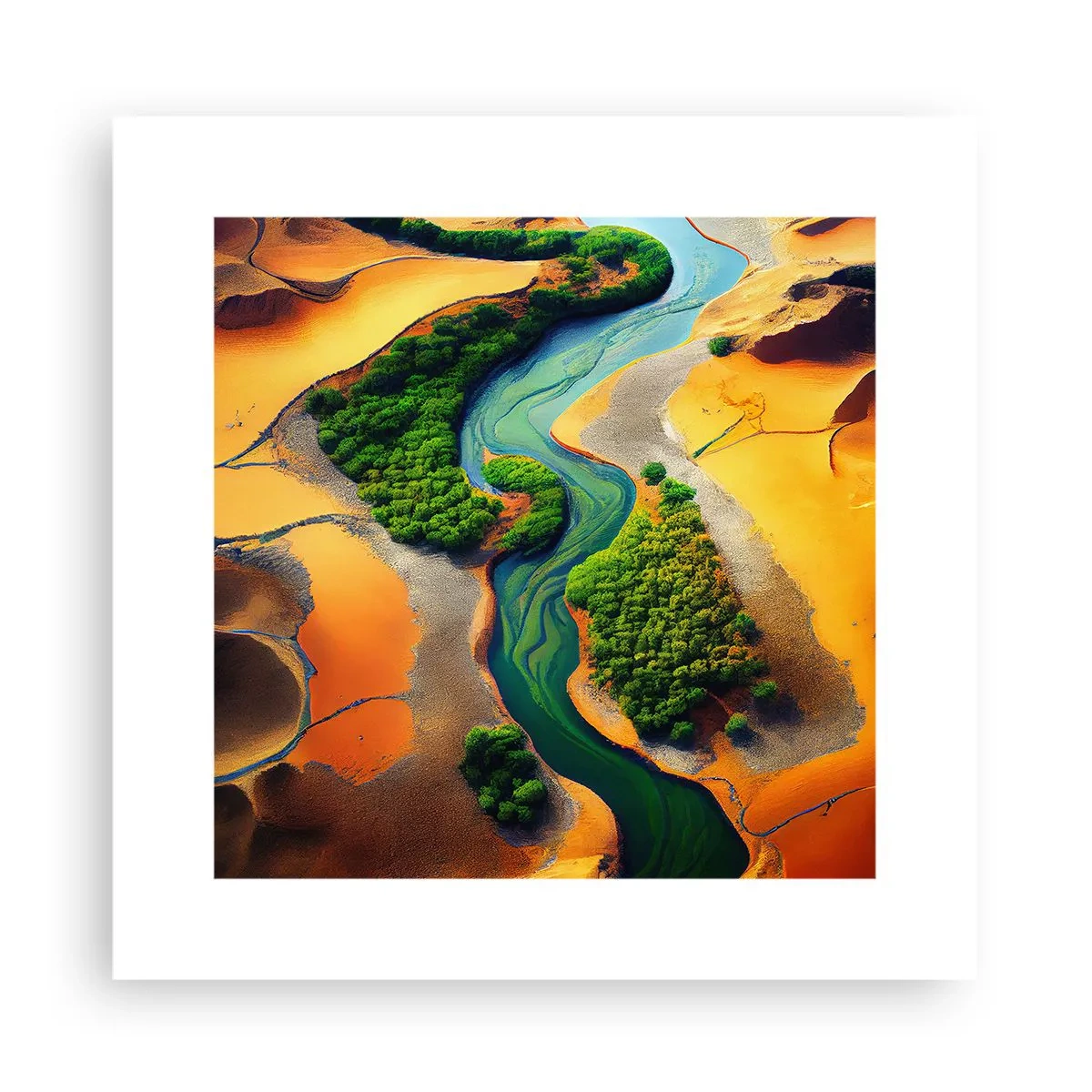 Pôster - Rio que dá vida - 30x30 cm