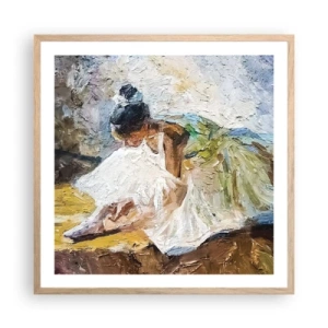 Pôster com moldura de carvalho claro - Do quadro de Degas - 60x60 cm