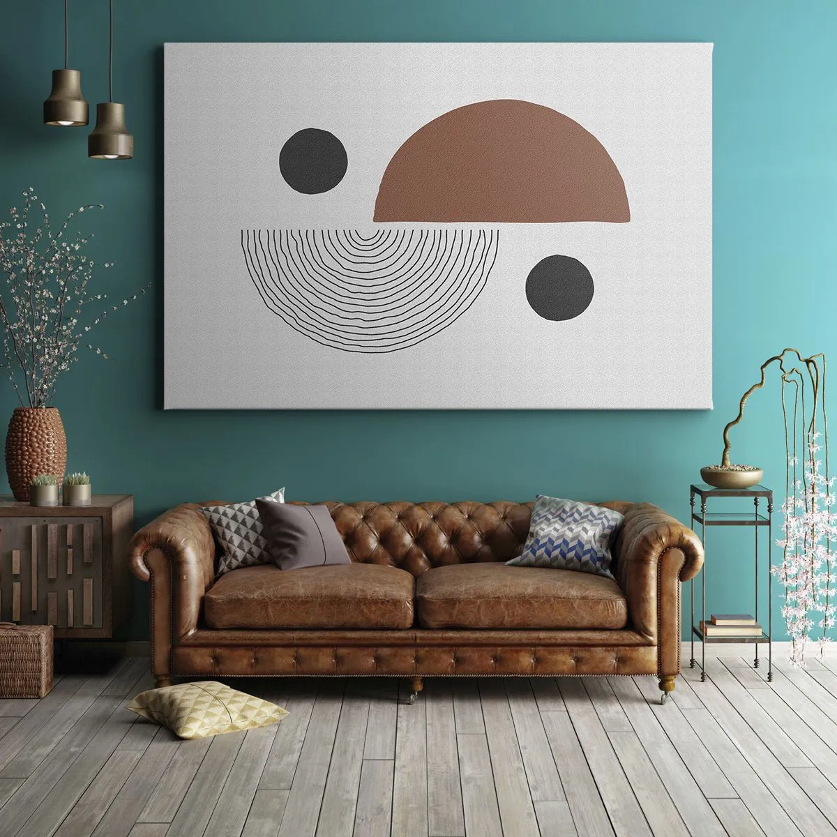 Quadro em tela - Perfeição das rodas - 100x70 cm