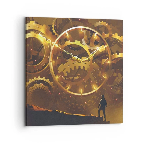 Quadro em tela - Na origem do tempo - 70x70 cm