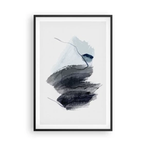 Pôster com moldura preta - Intensidade e movimento - 61x91 cm