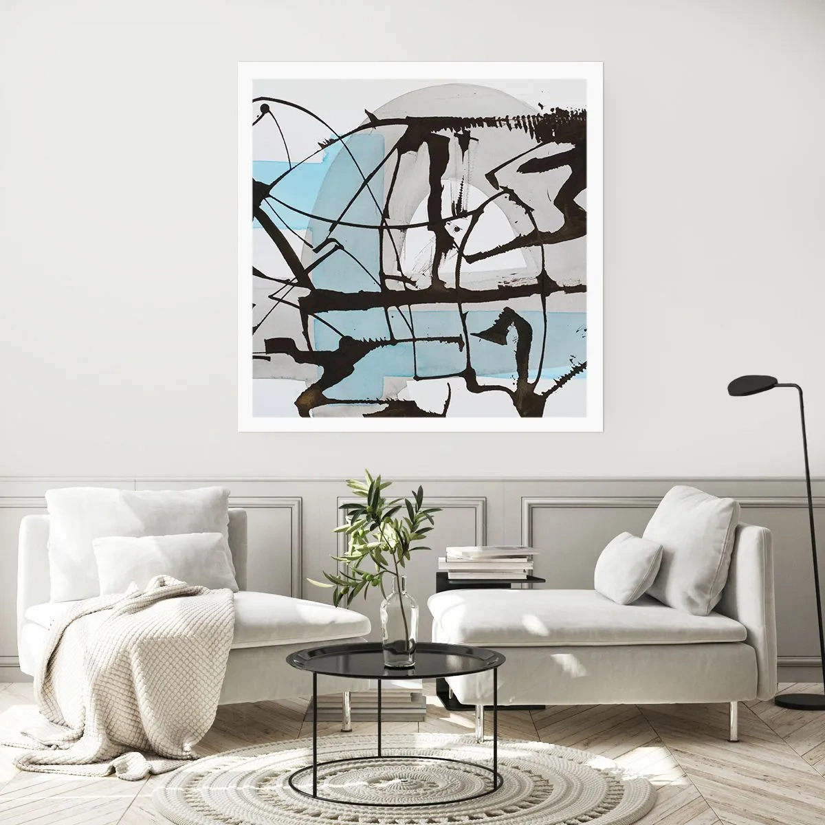 Pôster - Azul mesmo assim - 40x40 cm