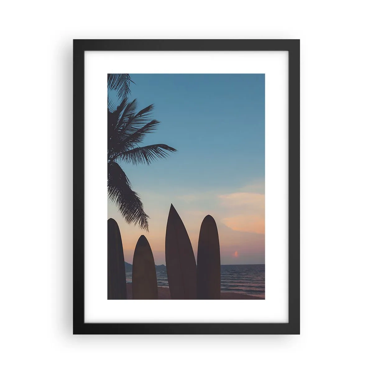 Pôster com moldura preta - Amanhã também será divertido - 30x40 cm