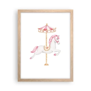 Pôster com moldura de carvalho claro - Caiu no chão - 30x40 cm