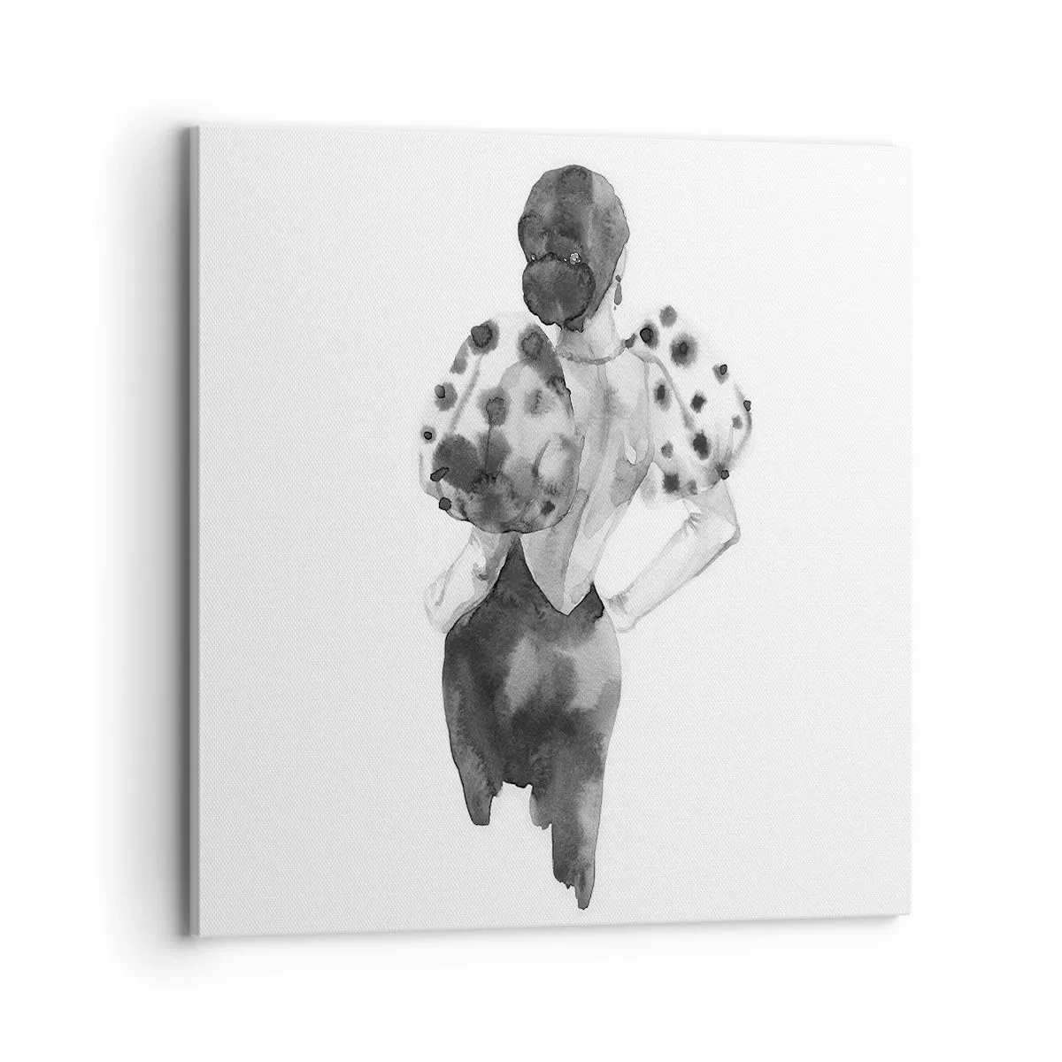 Quadro em tela - Ela passou por aqui - 70x70 cm