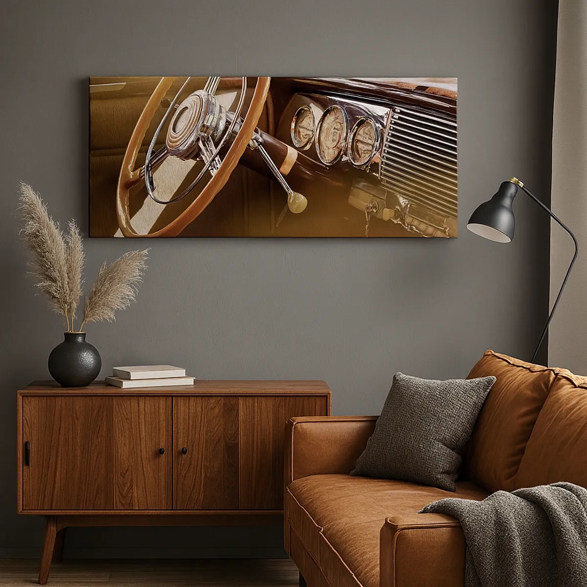 Quadro em tela - Um sopro de luxo do passado - 30x30 cm