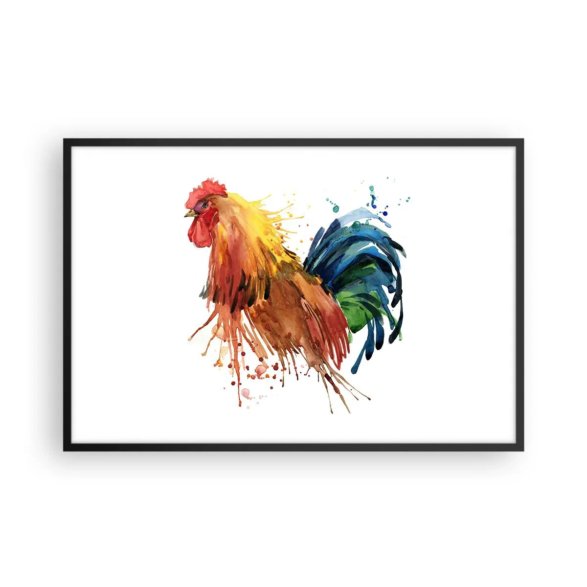Pôster com moldura preta - Manto real, orgulho real - 91x61 cm