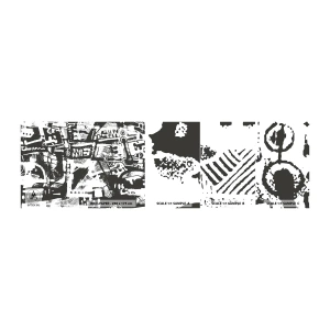 Amostra de papel de parede autocolante Deluxe Sticker - Ordem ou caos? - Abstração, Gráficos, Pedaço - 100x30 cm