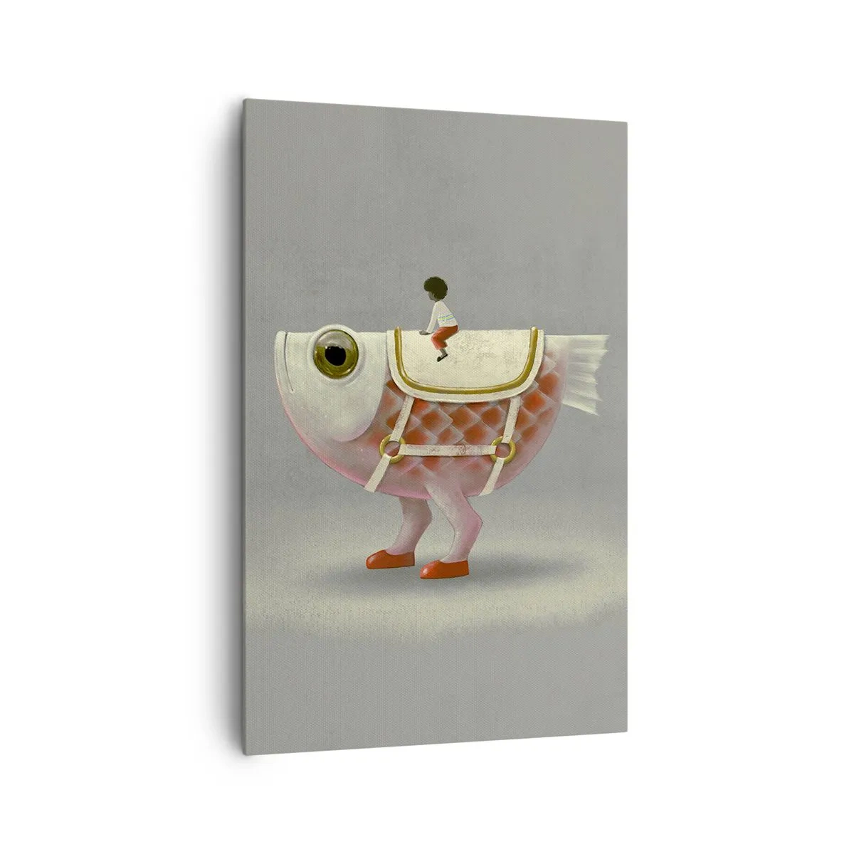 Quadro em tela - O cavaleiro Peixoso - 80x120 cm