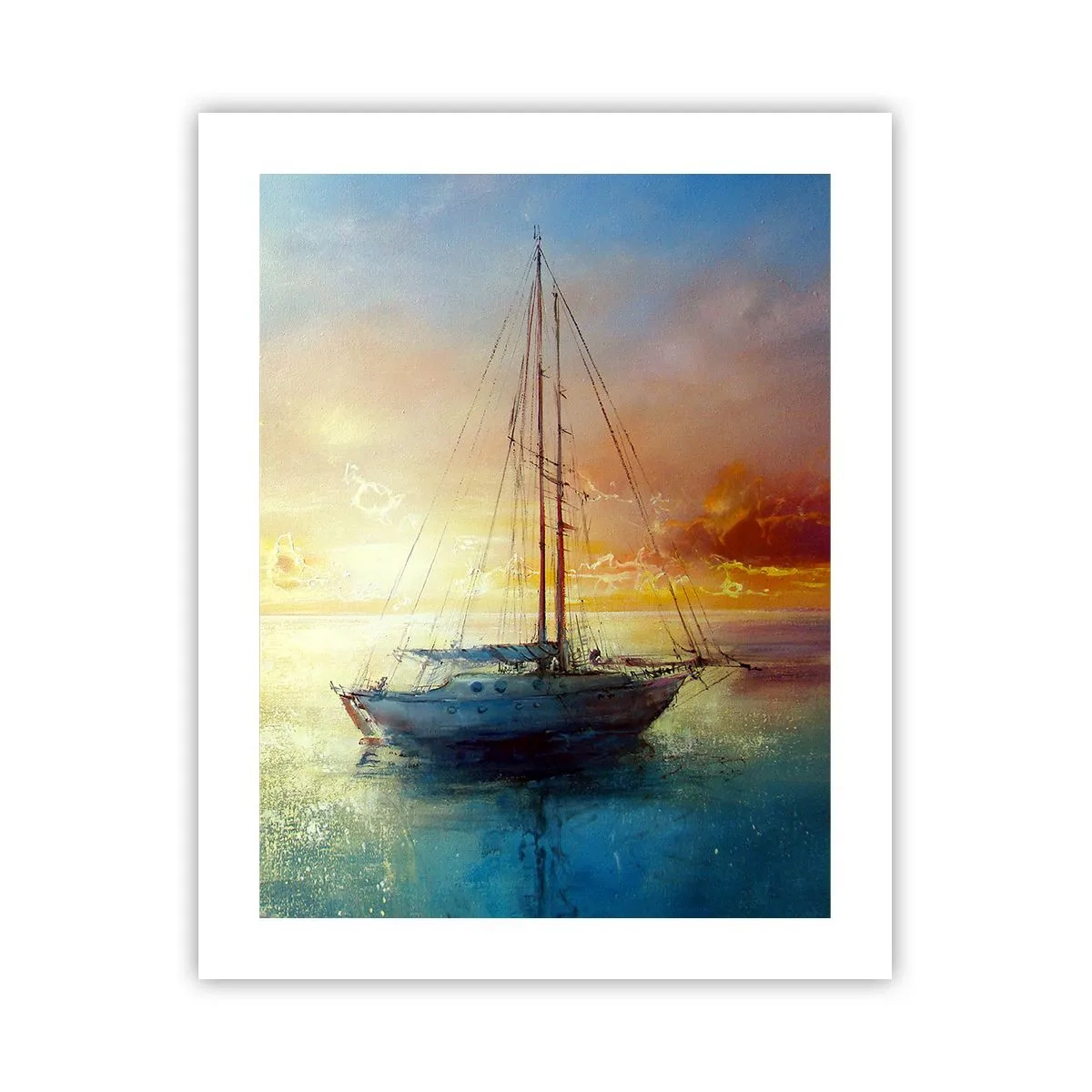 Pôster - Na baía dourada - 40x50 cm