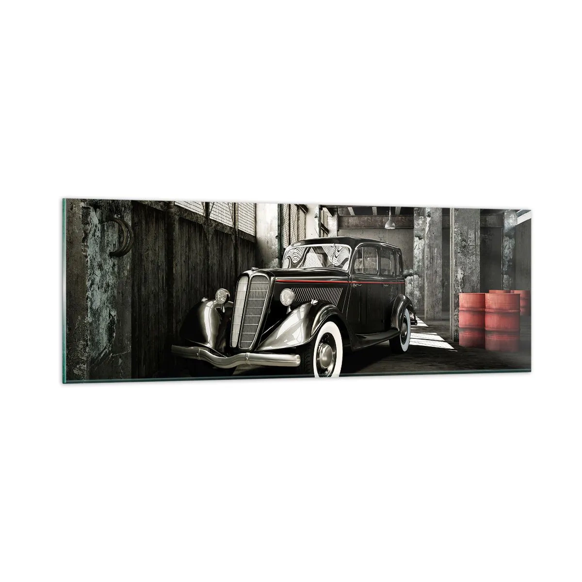 Quadro em vidro - A elegância duradoura dos anos 30. - 90x30 cm