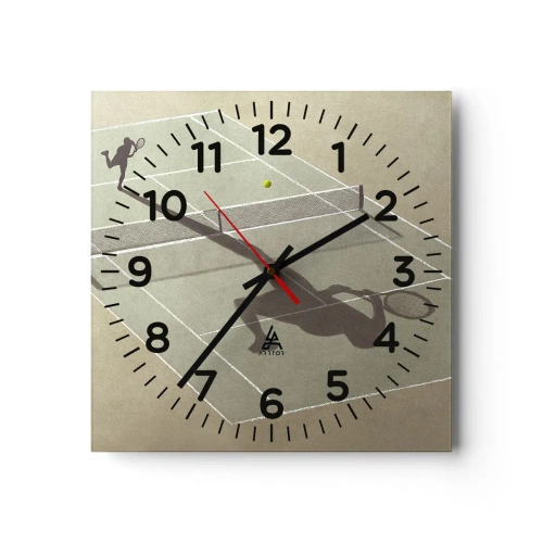 Relógio de parede - Relógio em vidro - Supera-te - 40x40 cm